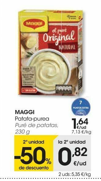Eroski Puré de patatas maggi oferta