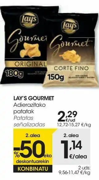 Eroski Patatas señalizadas oferta