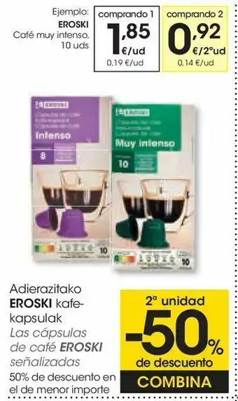 Eroski Café muy intenso oferta
