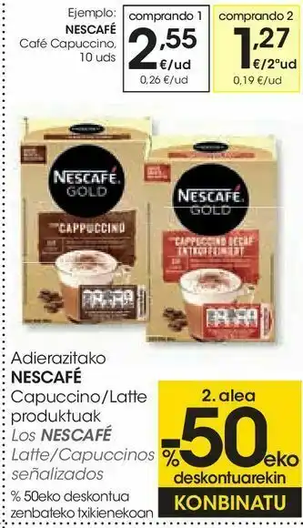 Eroski Café capuccino oferta
