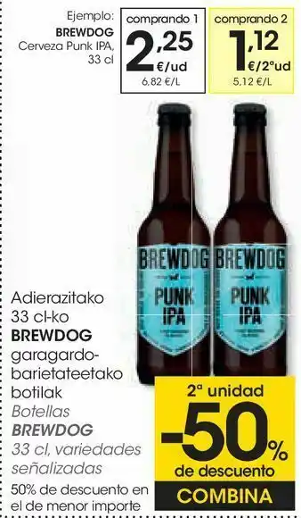 Eroski Cerveza punk ipa oferta