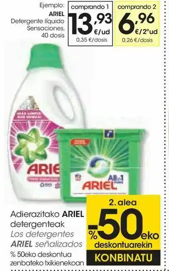 Eroski Detergente líquido sensaciones oferta