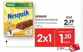 Eroski Barritas de cereales oferta