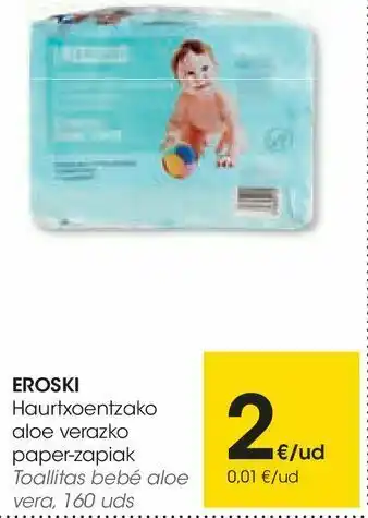 Eroski Taollitas bebé aloe vera oferta