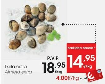Eroski Almeja extra oferta
