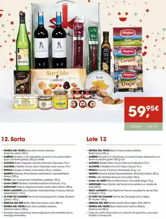 Eroski Lote 12 oferta