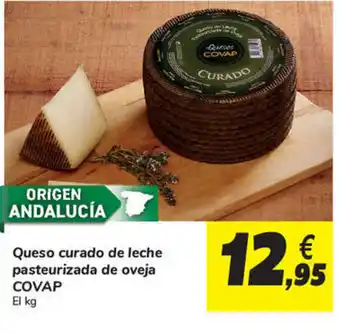 Carrefour Covap Queso curado de leche pasteurizada de oveja El kg oferta