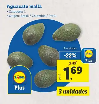 Lidl Aguacate malla oferta