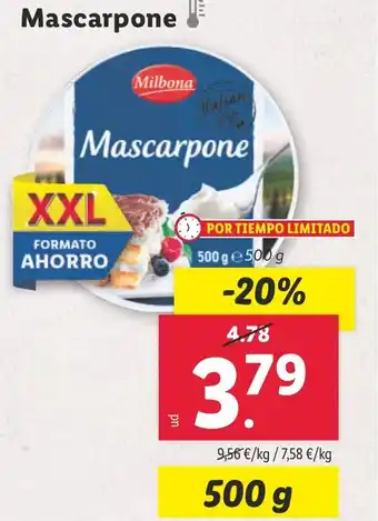 Lidl Mascarpone oferta