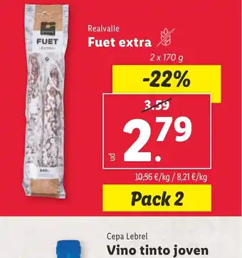 Lidl Fuet extra oferta