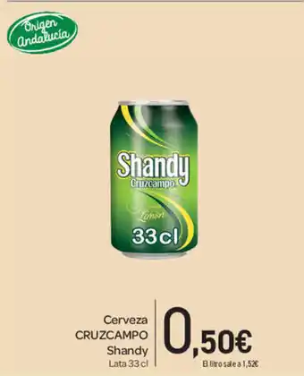 Carrefour Cruzcampo Cerveza Shandy 33cl oferta