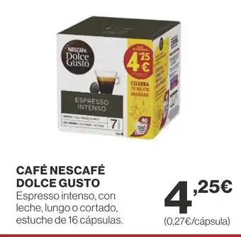 Supercor CAFÉ NESCAFÉ DOLCE GUSTO oferta