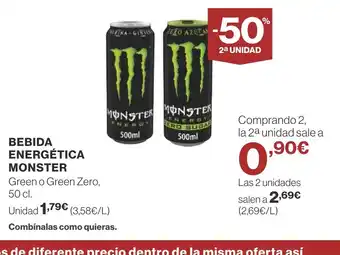 Supercor BEBIDA ENERGÉTICA MONSTER oferta