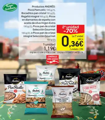 Carrefour Andrés Picos Panrustic 140g oferta