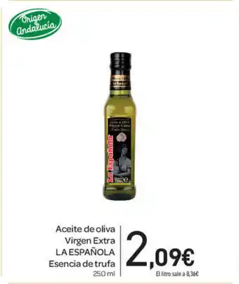 Carrefour La Española Aceite de oliva Virgen Extra Esencia de trufa 250ml oferta