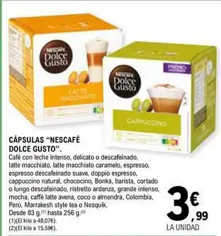 E.Leclerc Nescafé dolce gusto - cápsulas oferta