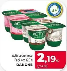 Spar Tenerife Danone - activia cremoso oferta