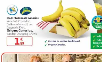 Alcampo I.G.P. Plátano de Canarias oferta