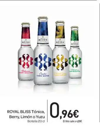 Carrefour Royal Bliss Tónica, Berry, Limón o Yuzu 20cl oferta