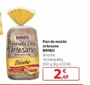 Alcampo Pan de molde artesano BIMBO oferta
