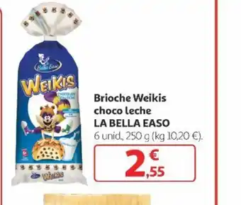 Alcampo Brioche Weikis choco leche oferta