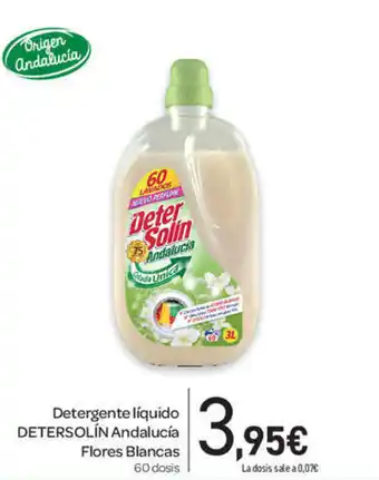Carrefour Detersolín Andalucía Detergente líquido Flores Blancas 60 dosis oferta
