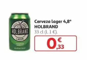 Alcampo Cerveza Lager 4,8° HOLBRAND oferta