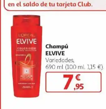Alcampo Champú ELVIVE oferta