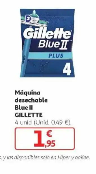 Alcampo Máquina desechable Blue II GILLETTE oferta