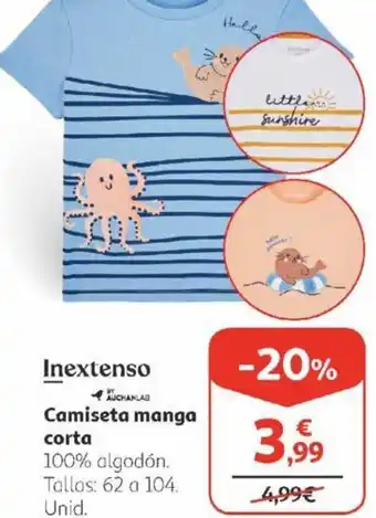 Alcampo Camiseta manga corta oferta