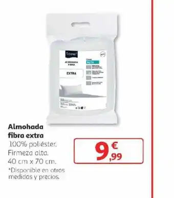Alcampo Almohada fibra extra oferta