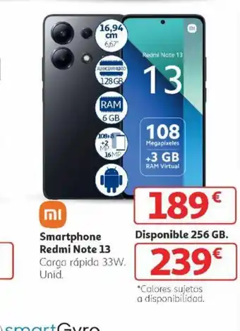 Alcampo Smartphone Redmi Note 13 oferta