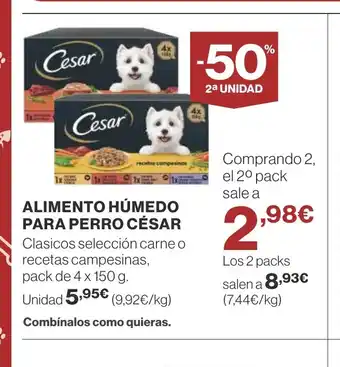 Supercor ALIMENTO HÚMEDO PARA PERRO CÉSAR oferta