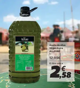 Carrefour Allegro Aceite de oliva Virgen Extra 5L oferta