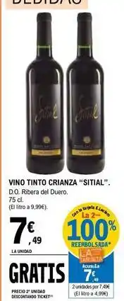 E.Leclerc Sitial - vino tinto crianza oferta