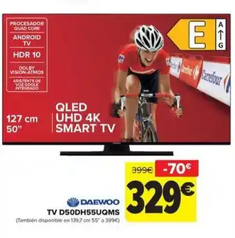 Carrefour Daewoo - tv d50dh55uqms oferta