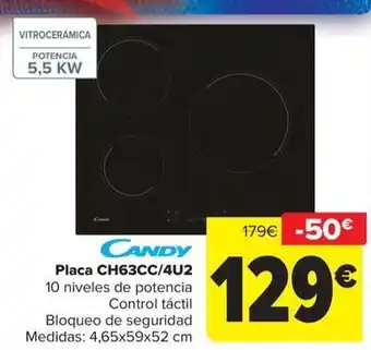 Carrefour Candy - placa ch63cc/4u2 oferta