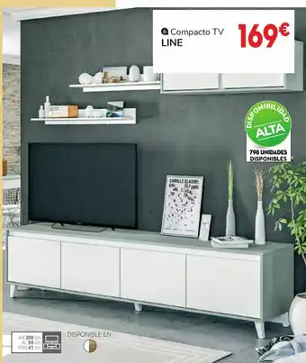 Conforama Mueble de salón line oferta