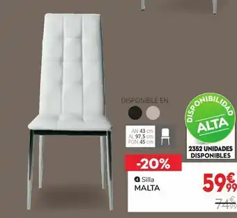Conforama Silla de comedor malta oferta