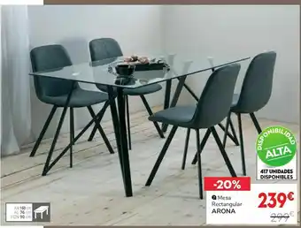 Conforama Mesa de comedor arona oferta
