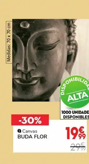 Conforama Canvas buda flor oferta