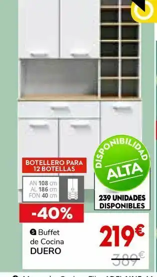 Conforama Buffet de cocina 5p1c duero oferta