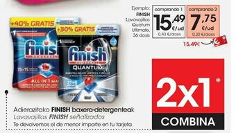 Eroski Lavavajillas quantum ultimate finish oferta