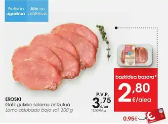 Eroski Lomo adobado bajo en sal eroski oferta