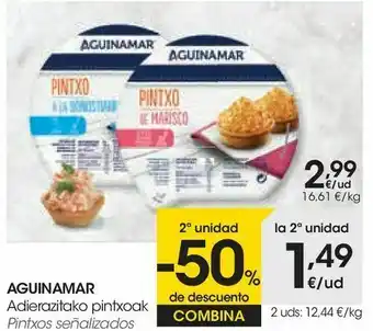 Eroski Pintxos señalizados aguinamar oferta