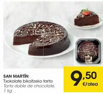Eroski Tarta doble de chocolate oferta