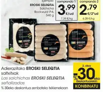 Eroski Salchichas bockwurst eroski oferta