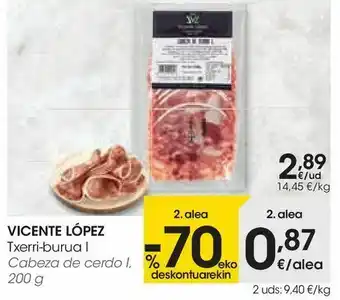 Eroski Cabeza de cerdo vicente lopez oferta