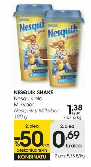Eroski Nesquik y milkybar oferta