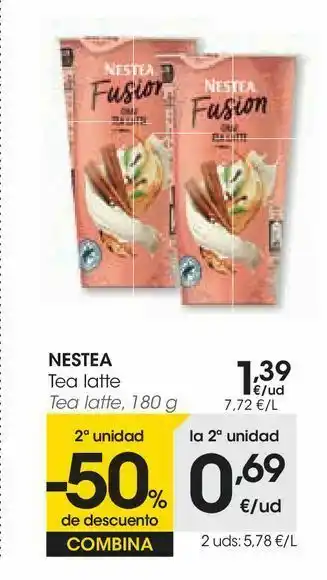 Eroski Tea latte nestea oferta